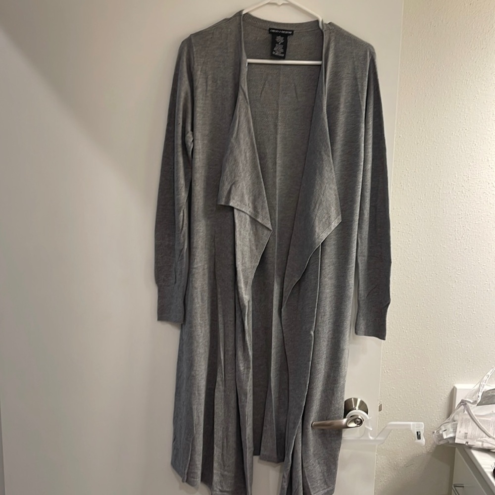 Long cardigan open sweater